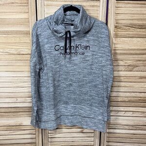 Calvin Klein Heather Gray Cowl Neck Pullover Size 2x